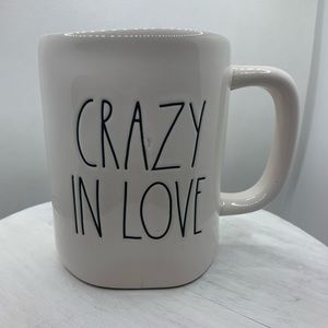 Rae Dunn CRAZY IN LOVE mug VHTF